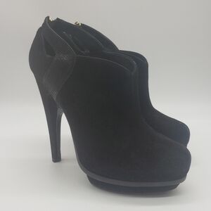 934- FENDI Women's Platform Ankle Booties Made in Italy 36 1/2 EU 6 US